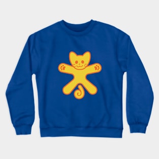 Cat hug orange Crewneck Sweatshirt